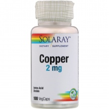  Solaray Copper  2 mg 100 
