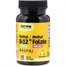  Jarrow Formulas Methyl  B-12 & Methyl Folate +P-5-P (B6) 100 