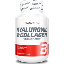 Коллаген BioTech USA Hyaluronic + Collagen 30 капсул