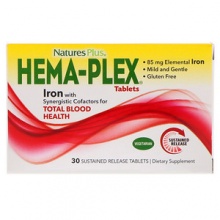 Витамины Natures Plus Hema-Plex 30 таблеток