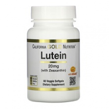Витамины California Gold Nutrition Lutein 20 мг 60 капсул