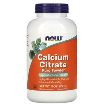 Витамины NOW Calcium Citrate Powder 8 oz 227 гр