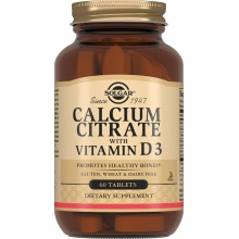 Витамины Solgar Calcium Citrate with Vitamin D3 60 таблеток