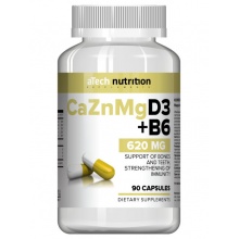  aTech Nutrition Calcium Zinc Magnesium + D3 +B6 90 