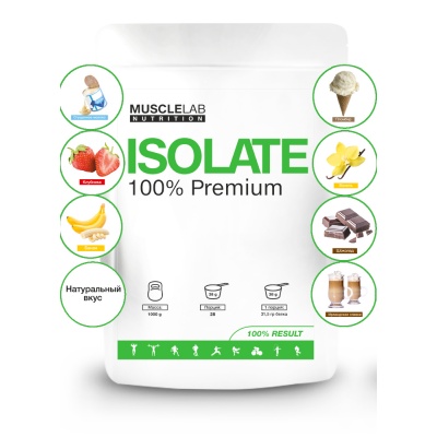  MuscleLab Nutrition Isolate 100% Premium 1000 