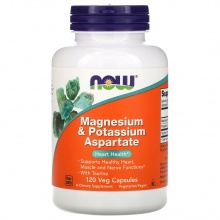 Витамины NOW Magnesium Potassium Aspartate 120 капсул
