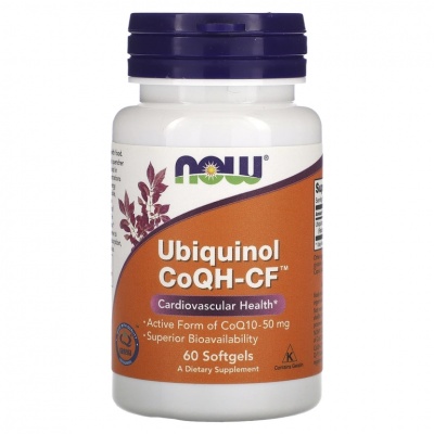 Антиоксидант NOW CoQH-CF UBIQUINOL 60 капсул