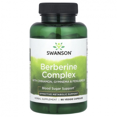 Витамины Swanson Berberine Complex 90 капсул